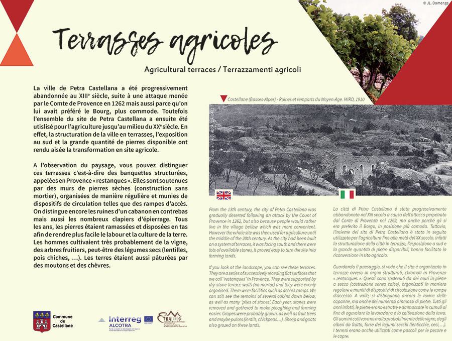 Photo des terrasses agricoles