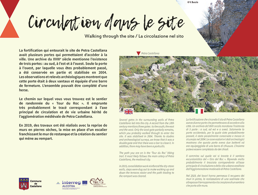 Photo de la circulation dans le site